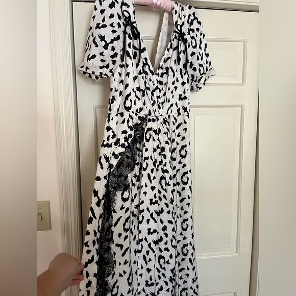 Self portrait leopard dress size 10 EUC - Picture 4 of 4